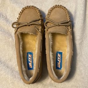 tan moccasins